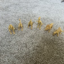 DINOSAUR FOSSIL SKELETON FIGURES -SET OF 6