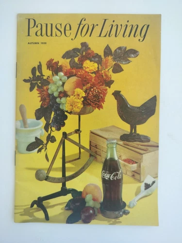 Pause for Living Magazine Autumn 1959 Coca Cola VTG