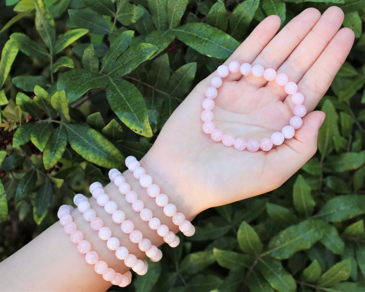 Rose quartz bracelet best sale ebay