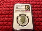 2014-West Point, Silver Kennedy NGC Reverse PF69 High Relief 50th Anniv.