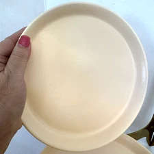 New Set of Four DOWAN Porcelain Dinner Salad Plates Blush 9 7/8" Diameter