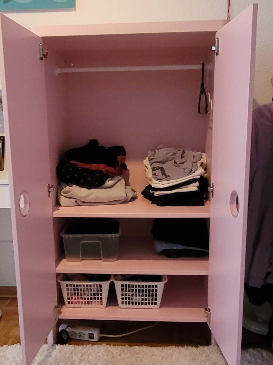 ikea kleiderschrank kinder busunge rosa