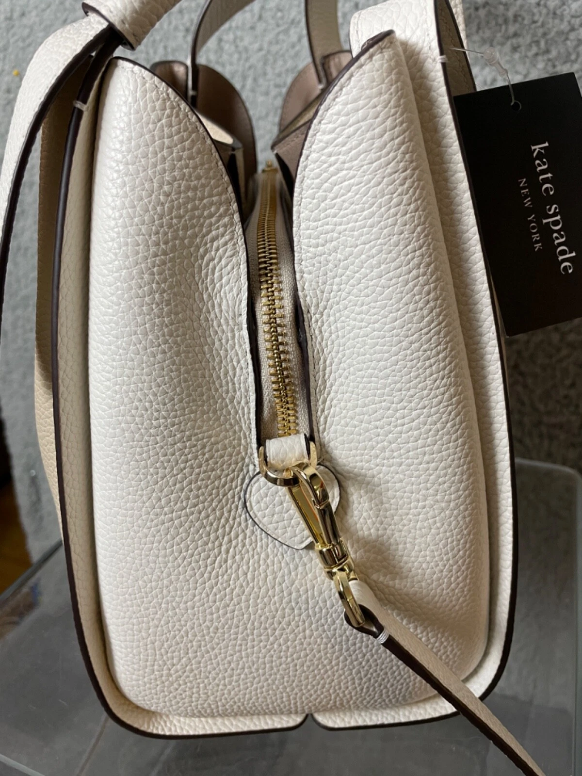 Borsa a mano Kate Spade New York Knott tracolla tote colorblock beige KE755