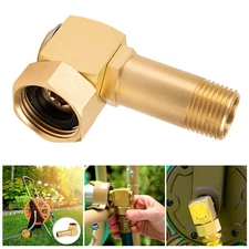 New Garden Hose Adapter Brass Replacement Part Swivel Hose Reel Parts FittingsRj