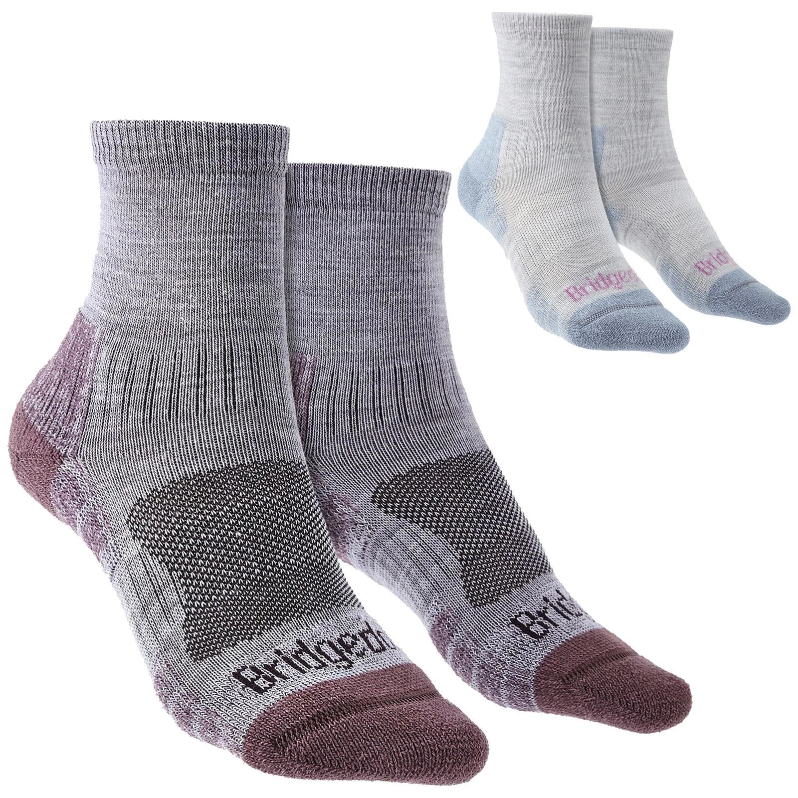 Bridgedale - Ladies Walking Light Merino Wool Outdoor 3/4 Crew Socks