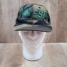 FSI Fastening Systems International Camouflage Snapback Trucker Hat Made In USA