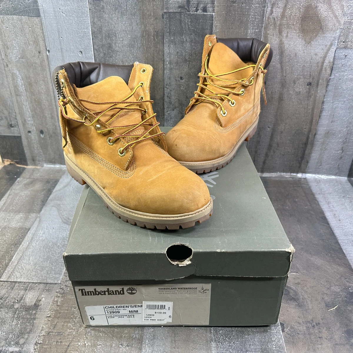 Premium 6 inch boot on sale for juniors in yellow