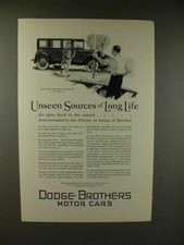 1926 Dodge Sedan Ad - Unseen Sources of Life