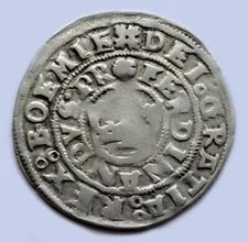 RDR, Kingdom of Bohemia, Ferdinand I., Prague Dime 1541, Original, Ag
