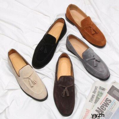 Atelier Men\'s Suede Slip On‎ Tasseled Driving Loafers Moccasins Size 45 Atelier Men main image 3