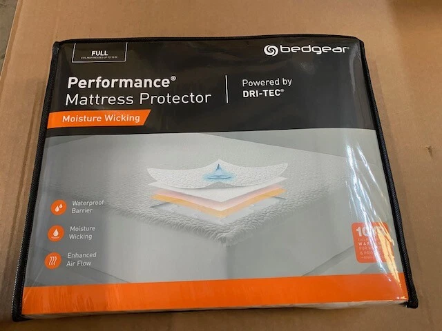 BEDGEAR Dri-Tec Performance Mattress Protector, Moisture Wicking, Full (NEW)
