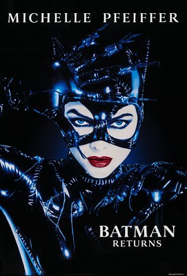 映画バットマン・リターンズ1992 Catwoman ディスプレイ用パネル 1992年公開の傑作『バットマン リターンズ』より、「キャットウーマン