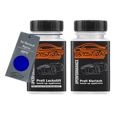 Autolack Lackstift für Renault Alpine RPY Midnight Blue Perl Metallic 2 x 50ml