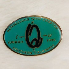 Vtg 1995 Honda Gold Wing Motorcycle Club GWRRA Southern Cal Rendezvous Pin