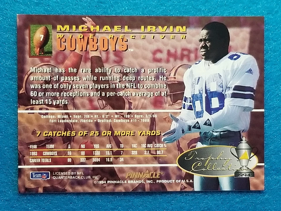 1994 Pinnacle Footbal Trophy Collection -Choose a Card - Image 4 of 4