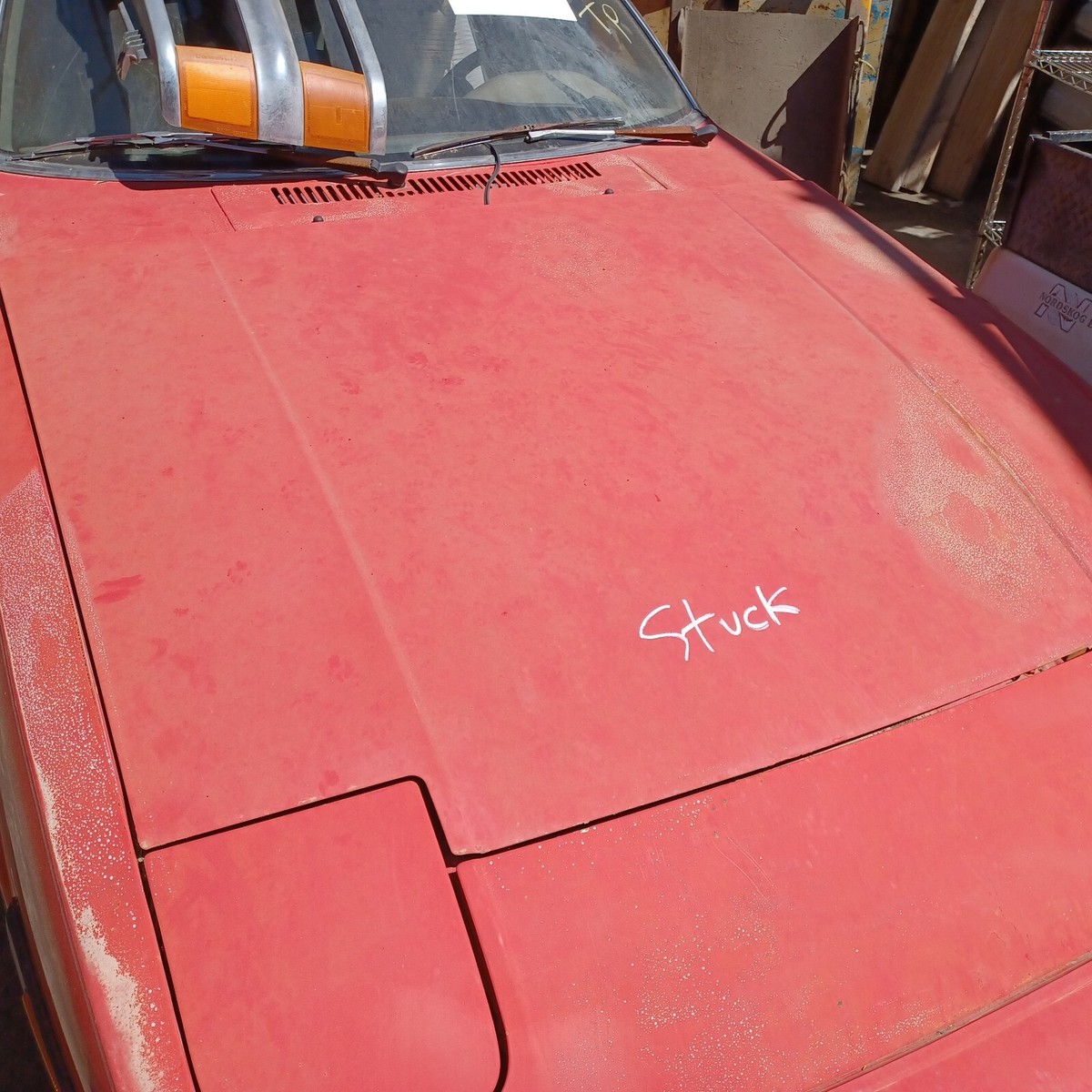 83 Mazda RX 7 Front Hood used in red ACTUAL ITEM | eBay