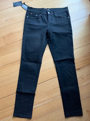 NWT BASIC BLACK DENIM SKINNY JEANS JEGGINS Size 29