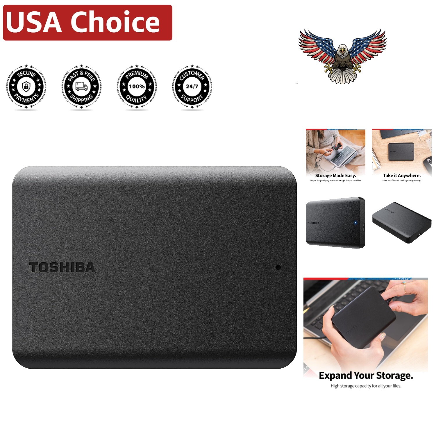 External Hard Drive 2TB USB 3.0-image