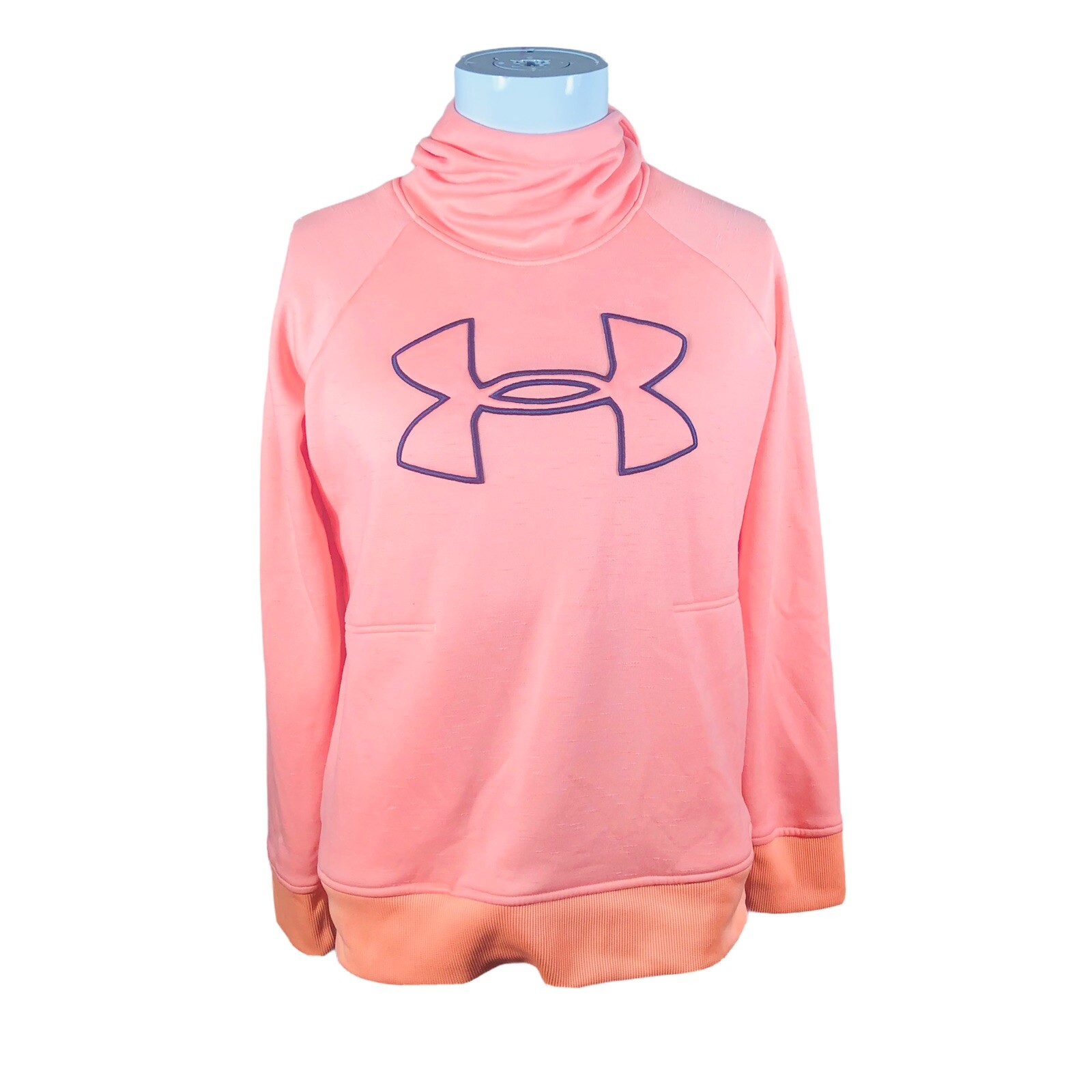 Loose Orange Peach Hoodie Size 