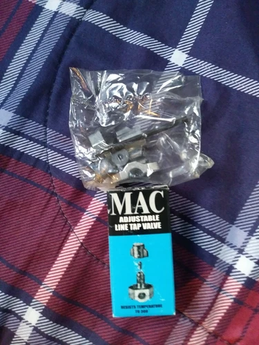 MAC, ADJUSTABLE LINE TAP VALVE QTM-1, 1/4", 5/16", 3/8" O.D. TUBING NEW