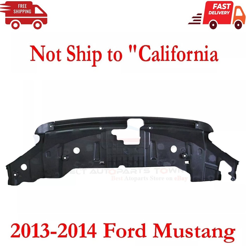 New Fits 2013-2014 Ford Mustang Front Radiator Support Cover Plastic FO1224113