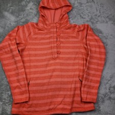 The North Face Crescent Sunshine Hoodie Orange Striped Size Size Large