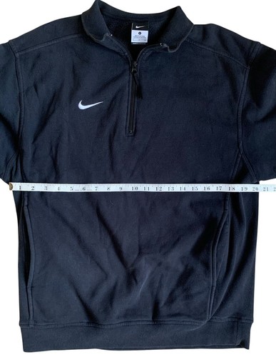 Nike Men’s Premier 1/2 Zip Fleece Pullover Sz Small Black Activewear Sweater - Picture 5 of 8