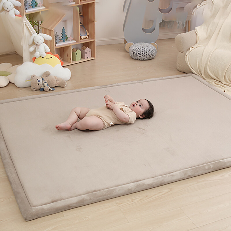 Memory Foam Baby Play Mat Thick Large Gym Crawling Mat Non Slip Breathable