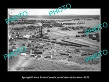 OLD 6 X 4 HISTORIC PHOTO SPRINGHILL NOVA SCOTIA CANADA MINE AERIAL VIEW c1930