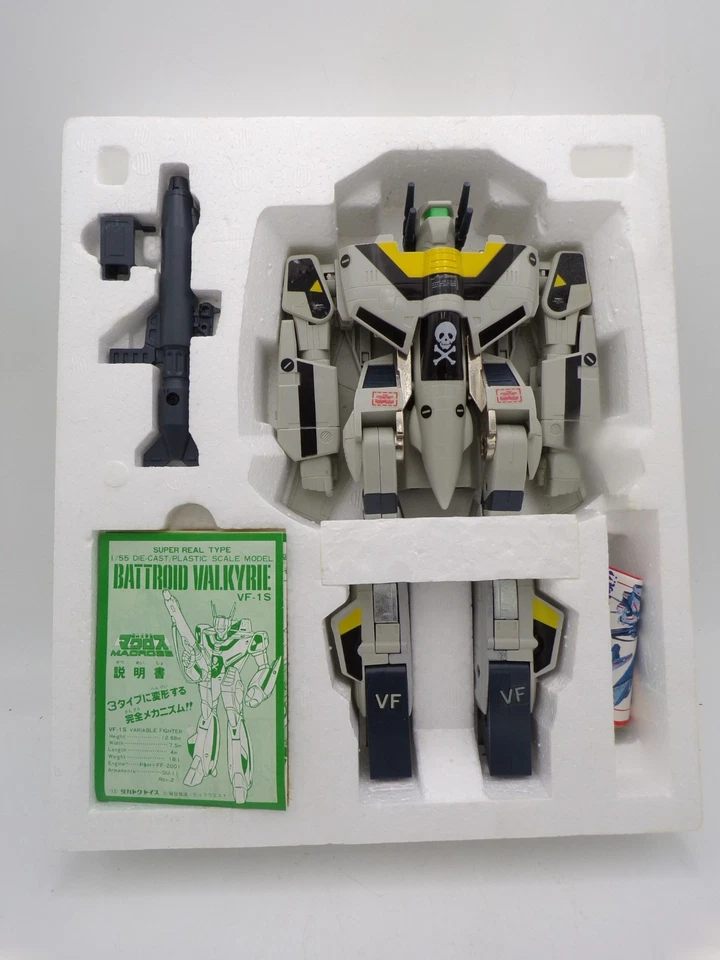 Años 80 Takatoku Japón Macross 1/55 VF-1S Roy Valkyrie Sin usar, en caja Robotech Skull Leader 3 Foto 3 de 4