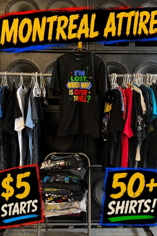 $5 Starts! Men's Graphic T-Shirts + Surprises! All Sizes. 50+ Items!