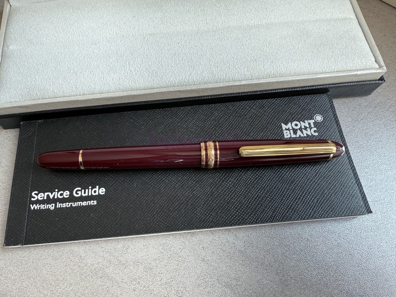 Montblanc Gold Finish Meisterstuck Classique Luxury Red Rollerball Pen 163R