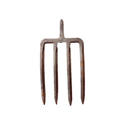 #ad #ad Vintage 4 Tine Forged Pitchfork Head Austria Farm Tool Rustic Barn Decor $34.99