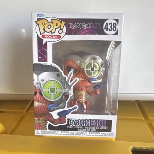 Funko Pop! Rocks Iron Maiden Cyborg Eddie #438 Vinyl Figure 2024 Standard