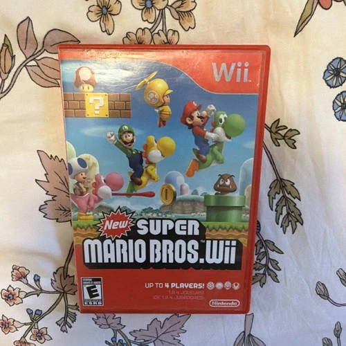 Nintendo New Super Mario Bros. Wii Multiplayer Manual Included 2009 Platformer