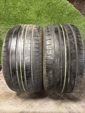 285/40/20 X2 Matching Yokohama Advan Sport V107, 6mm Tread, No Repairs