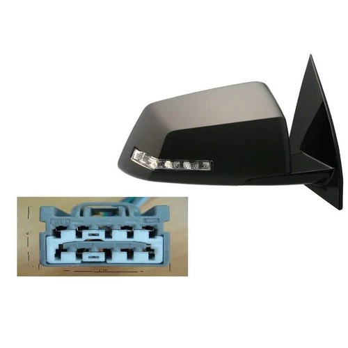 GM1321398 New Right Door Mirror Power with Heated Glass w/ Signal Paint to Matc