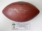 CHARLEY TRIPPI Autographed Full-Sized Football + COA! *Does Not Hold Air*