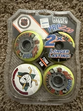 Vintage NEW NHL Hyper Pro Wheels 250 72MM 84A Inline Roller Skate