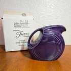 Fiesta Plum Small Disk Pitcher 6" Retired with Box HLC Fiestaware