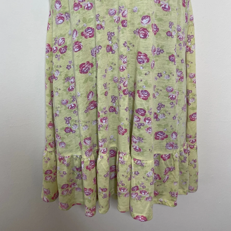 De Colección Babydoll Cami Para Mujer L/XL Amarillo Ditsy Floral Encaje Volantes Y2K Hada Boho Foto 3 de 4