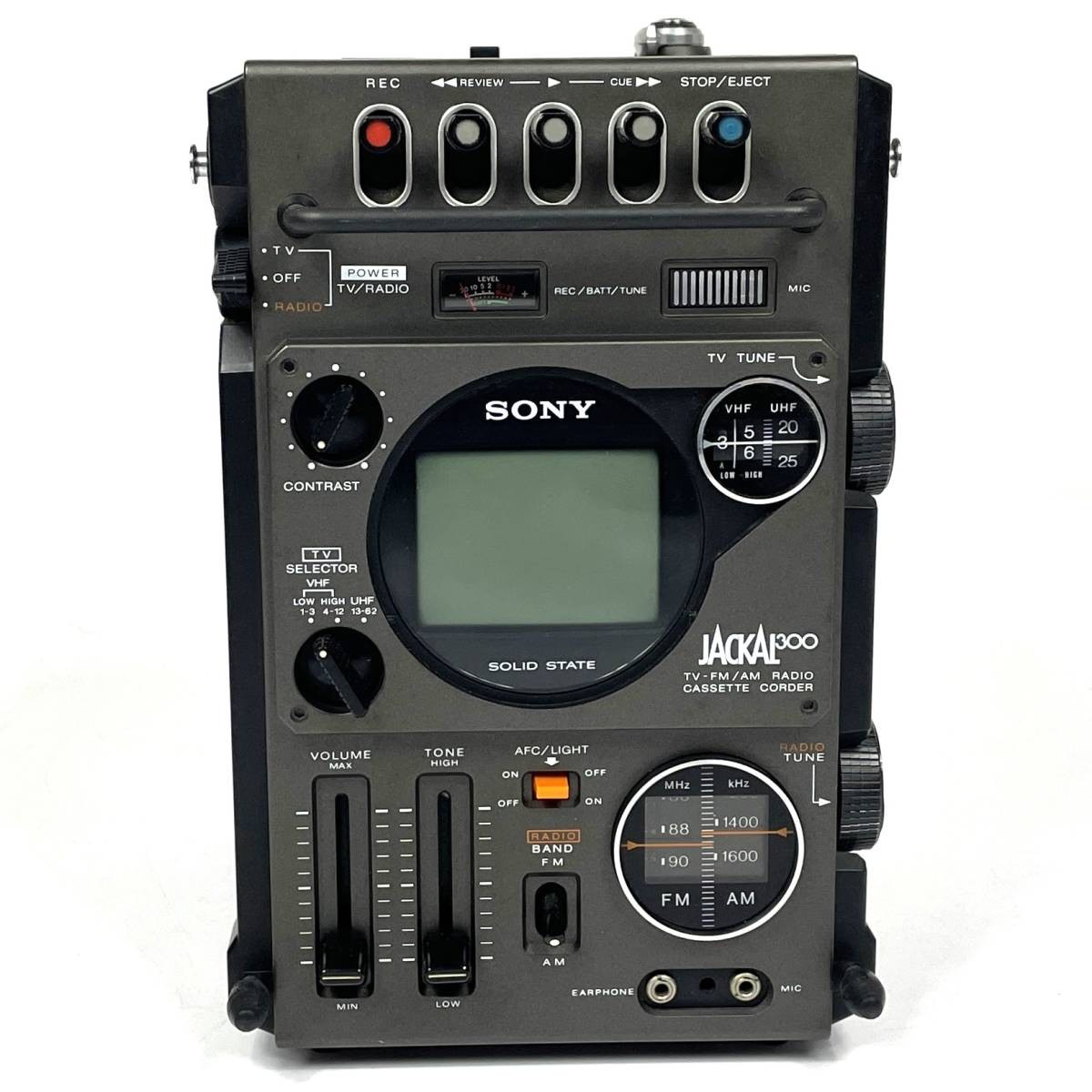 JUNK Sony FX-300 Jackal 300 TV FM AM Radio Cassette Recorder