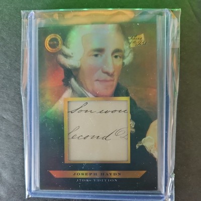 2024 Pieces Of The Past 1700s Edition Joseph Haydn Hand Written Relic #251