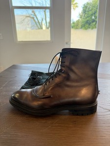 Berluti Brunico Leather Boots Mens 11 1/2 Vintage Boots Show Wear and Patina Brunico Ankle Boot | Berluti PT main image 4