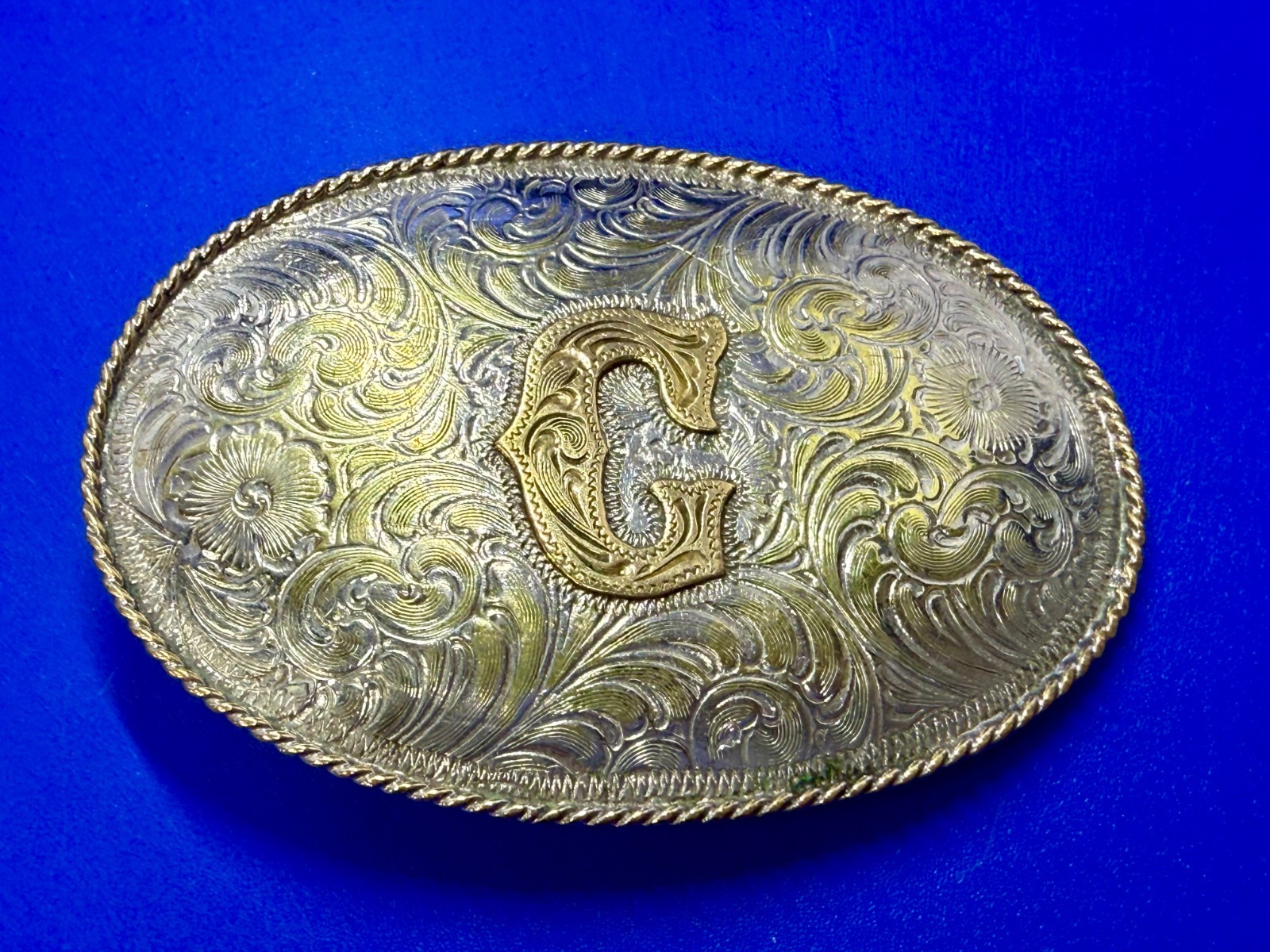 Initial Letter G Monogram Artisan Made? Two Tone … - image 3