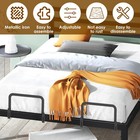 2 Pcs Nonslip Mattress Slide Stoppers Metal Mattress Retainer Bars for suwUN