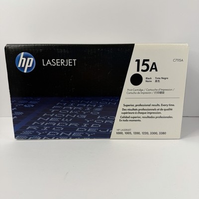 Genuine HP Laserjet 15A Black Toner Ink Cartridge C7115A Sealed Authentic