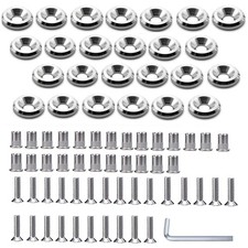 25 Pcs Fender Bumper Washer Bolt M5x20mm CNC Finishing Washer Engine Bay Dress U