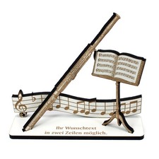 Dekoaufsteller Fagott – Geschenk für Musiker mit Wunschtext - Fagottist
