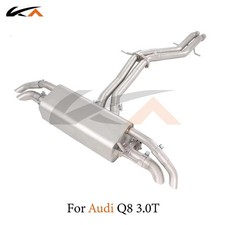 KA Exhaust Catback For Audi Q7 Q8 3.0T Steel rear section